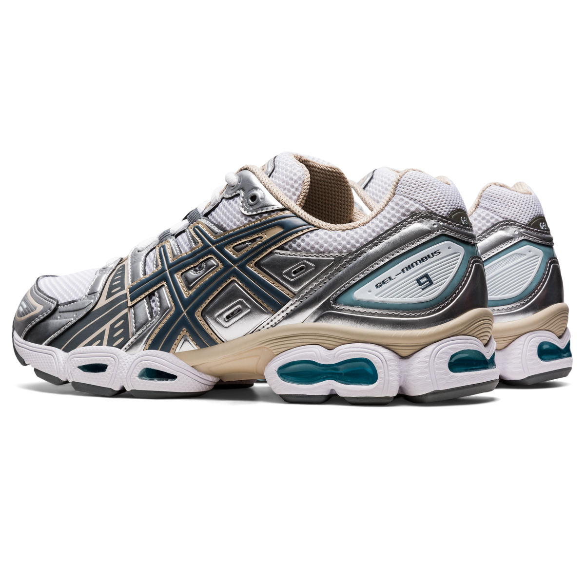 ASICS Gel-Nimbus 9 White Steel Grey
