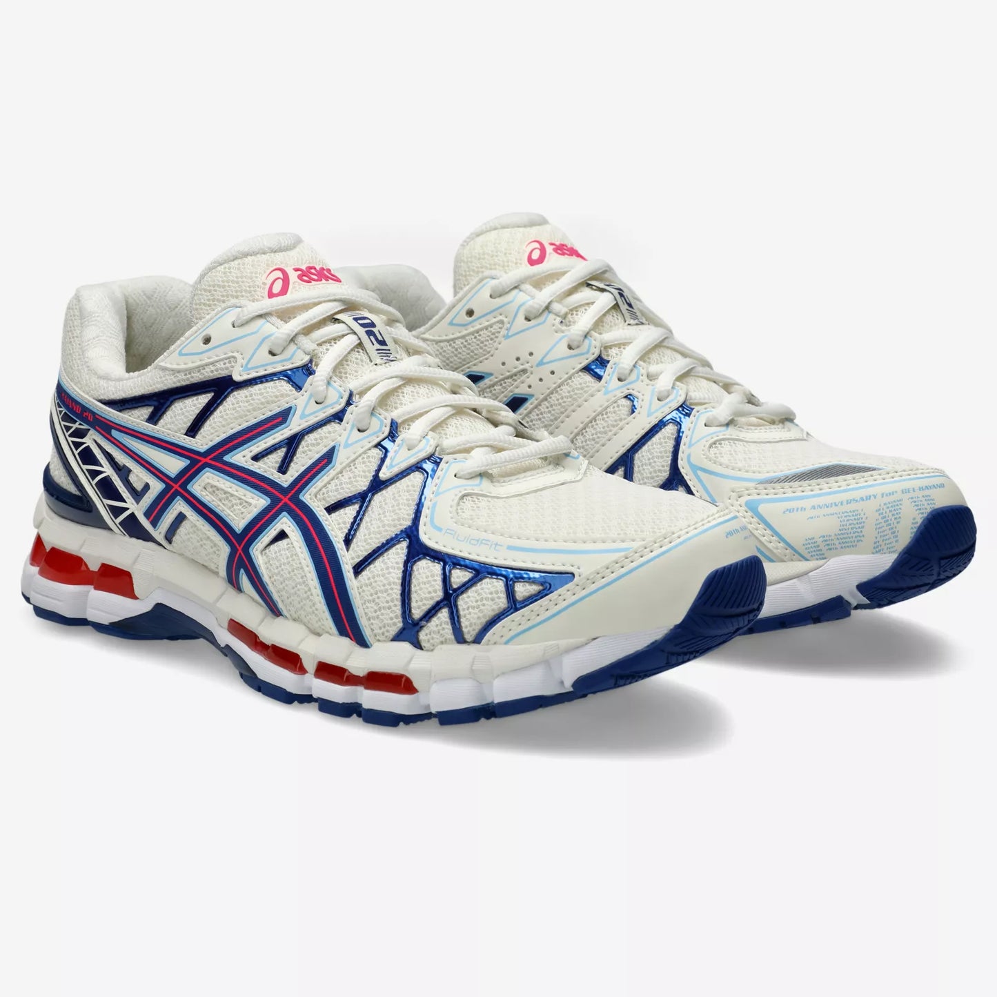 ASICS Gel-Kayano 20 Cream Blue Red