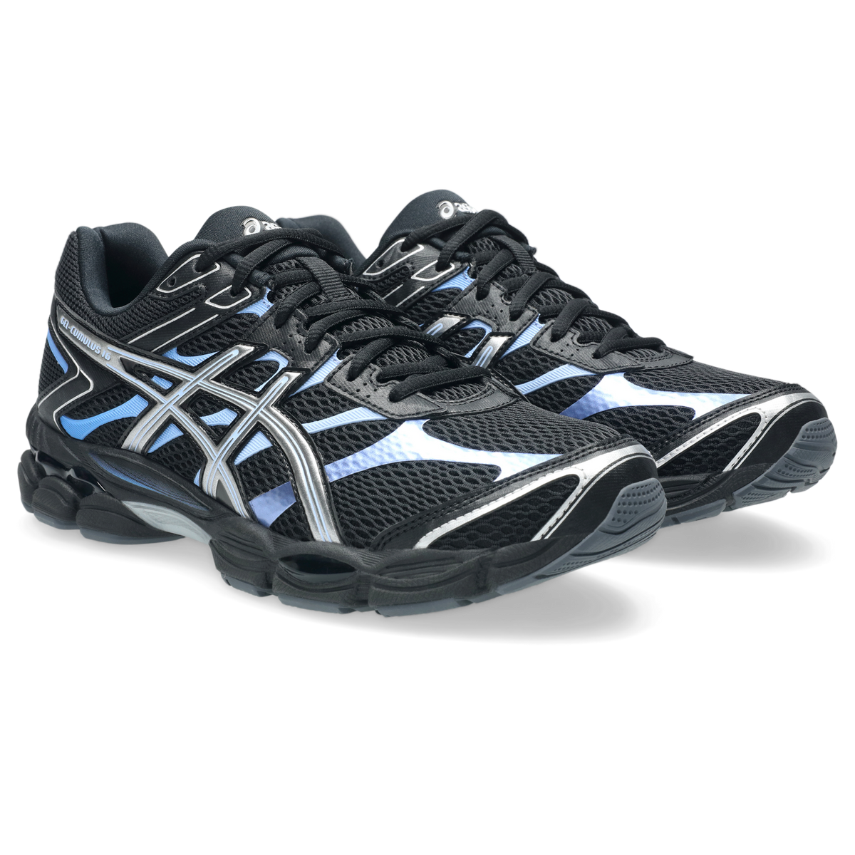 ASICS Gel-Cumulus 16 Black Pure Silver Blue