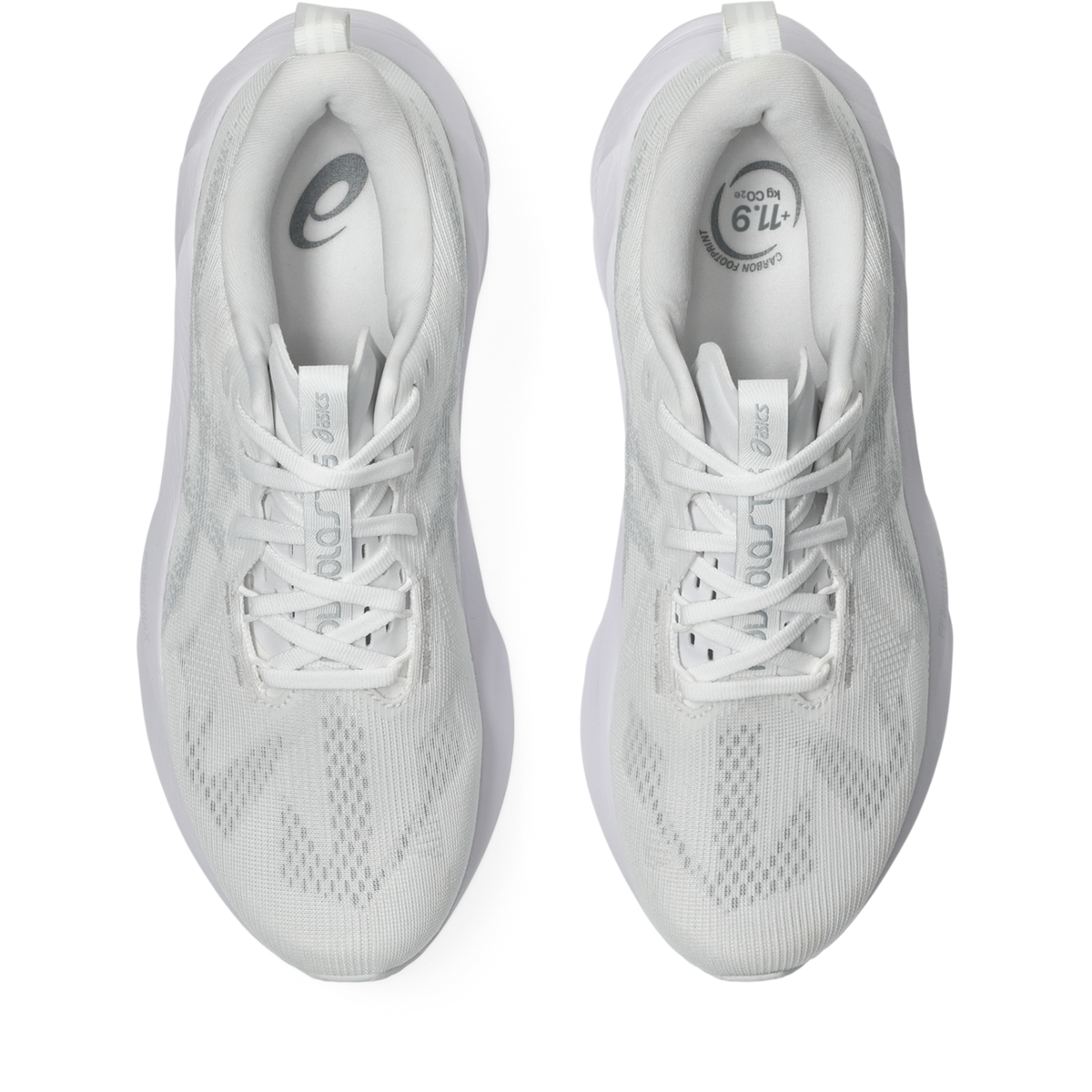 ASICS Novablast 5 White Piedmont Grey
