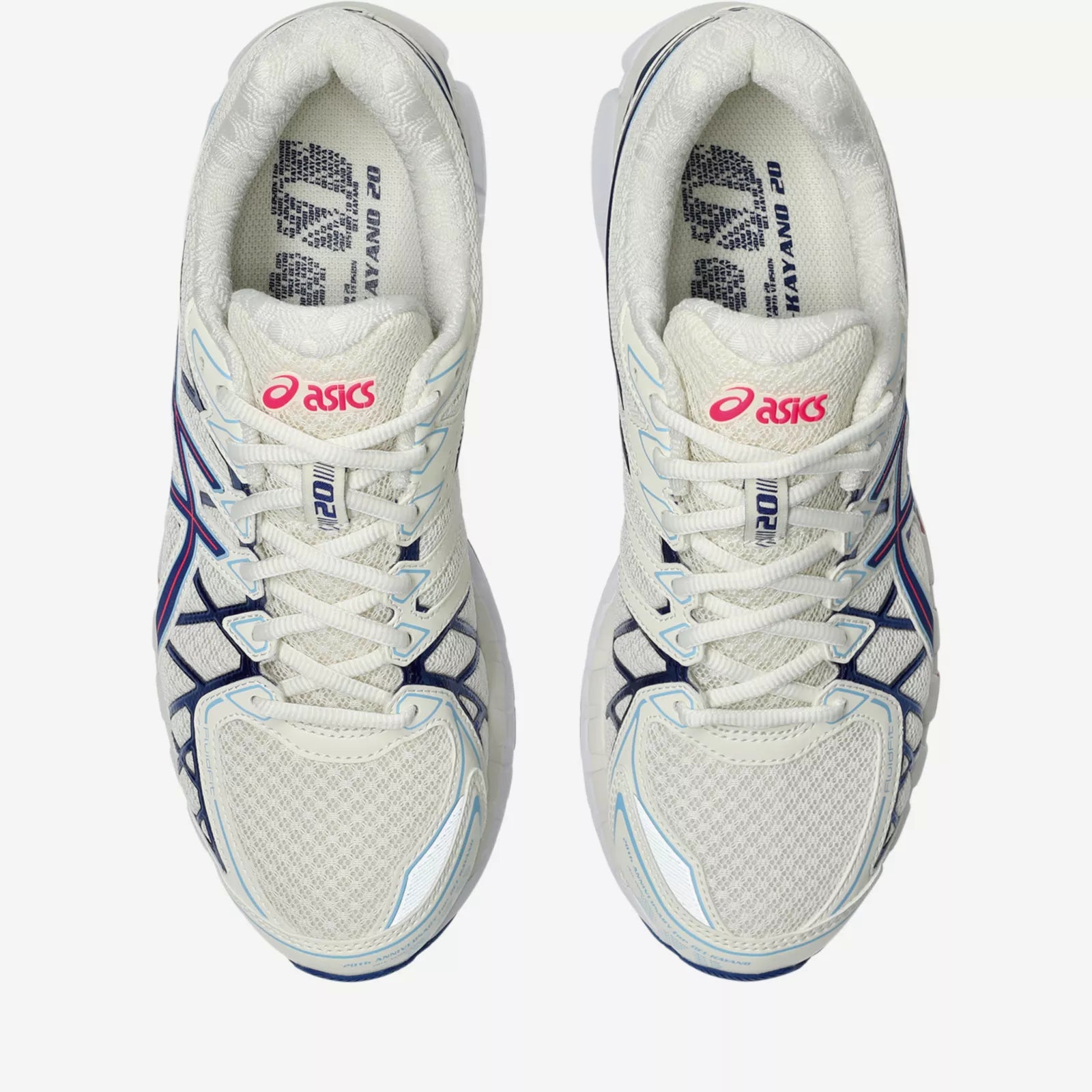 ASICS Gel-Kayano 20 Cream Blue Red