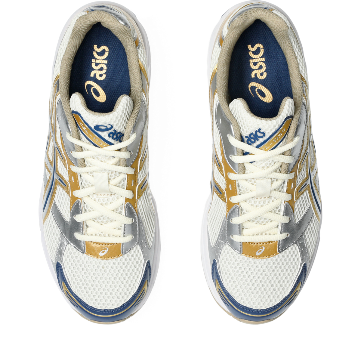 ASICS Gel-1130 Cream Pure Silver Gold Blue