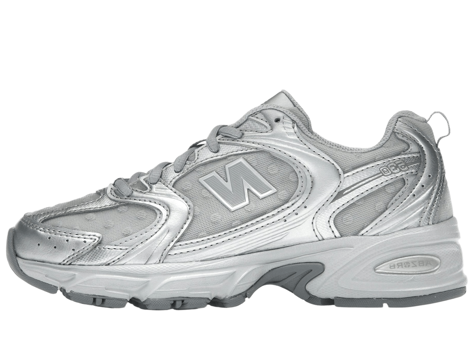 New Balance 530 Silver Metallic Raincloud Polka Dots