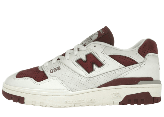 New Balance 550 Sea Salt Classic Crimson