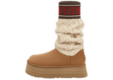 UGG Classic Sweater Letter Boot Chestnut (Women's)