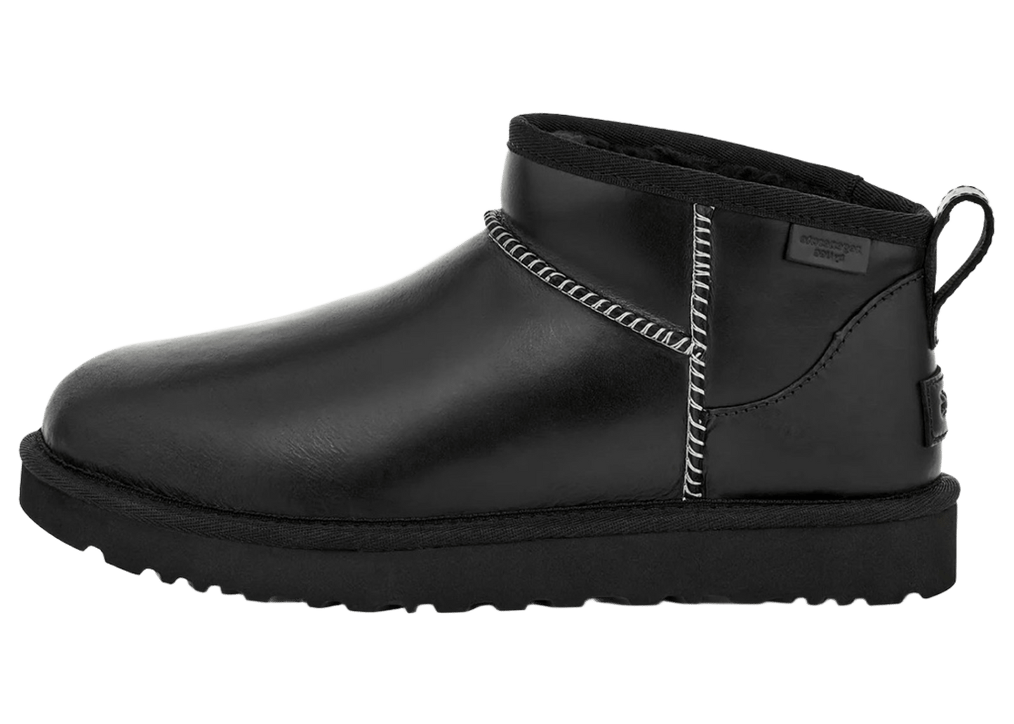 UGG Classic Ultra Mini LTHR Regen Boot Black (Women's)