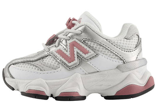 New Balance 9060 Bungee Lace White Rosewood Silver (TD)