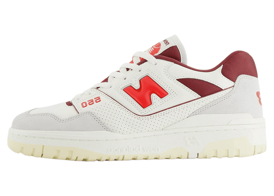 New Balance 550 Sea Salt Grey True Red
