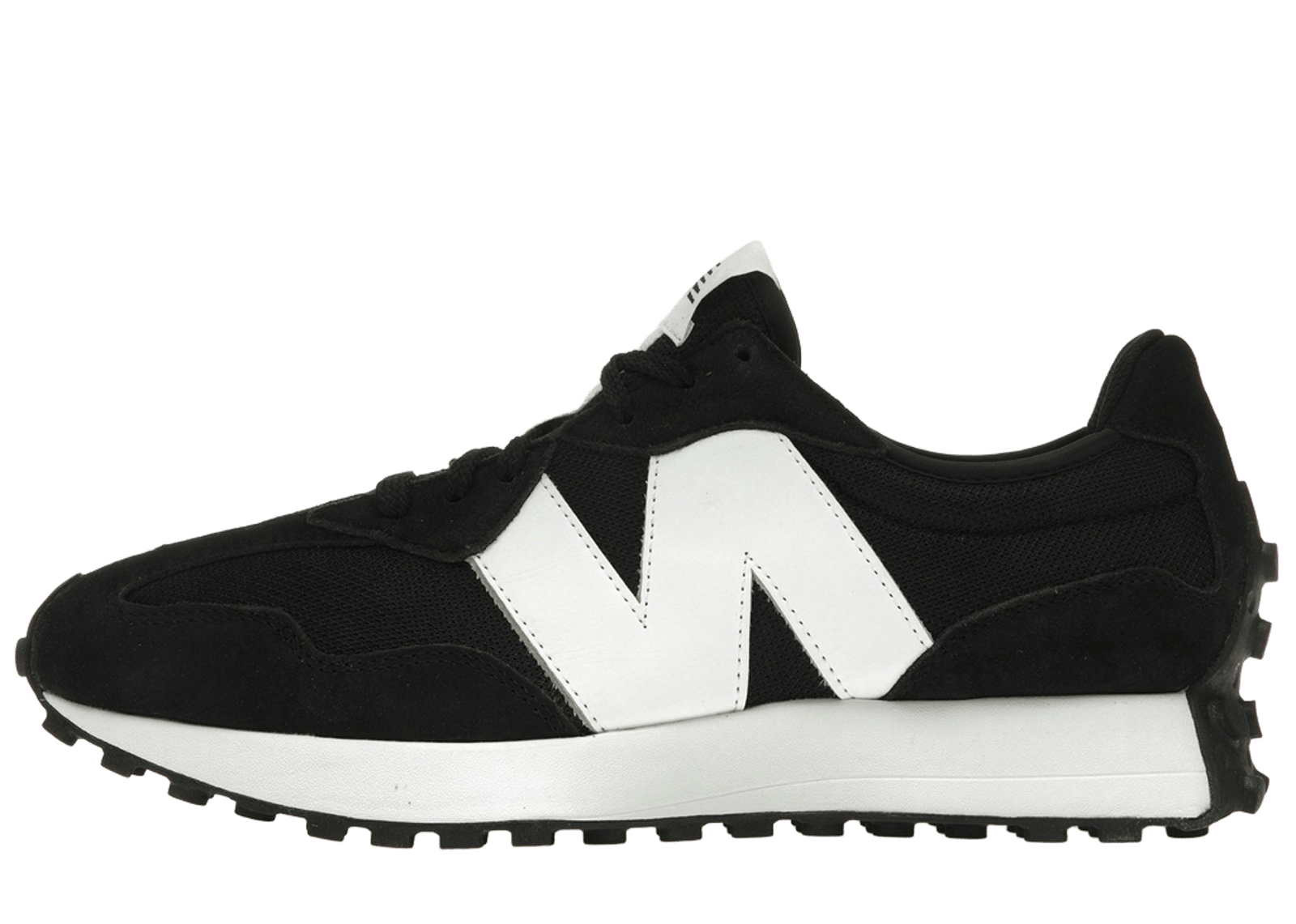 New Balance 327 Black White N Logo