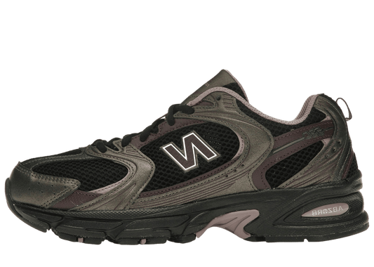 New Balance 530 Black Metallic Plum Brown