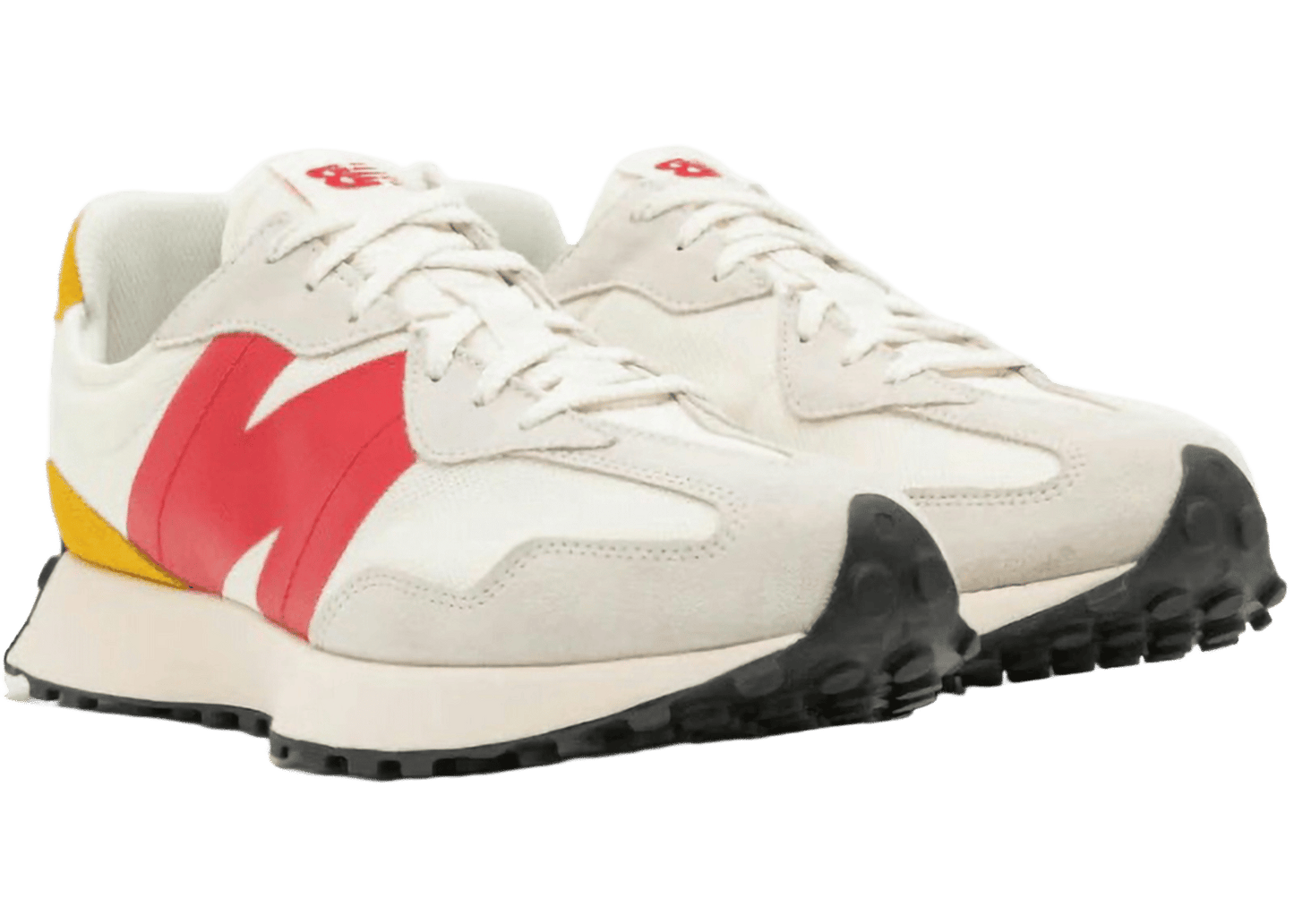 New Balance 327 Cream Red Yellow