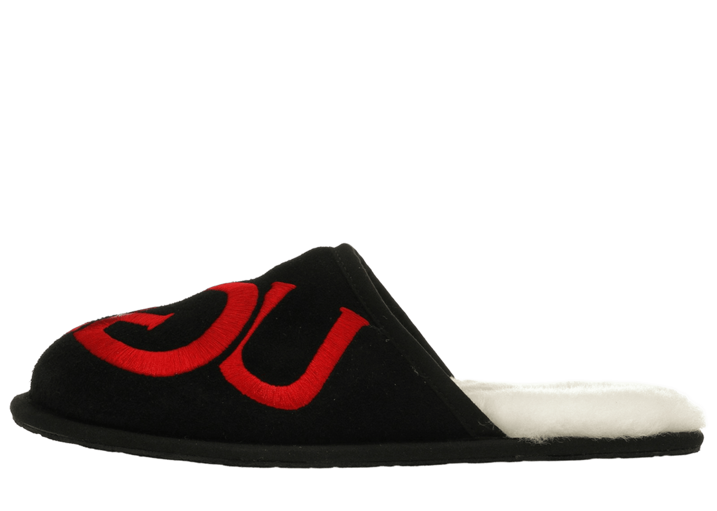 UGG Scuff Logo Slipper Black Red