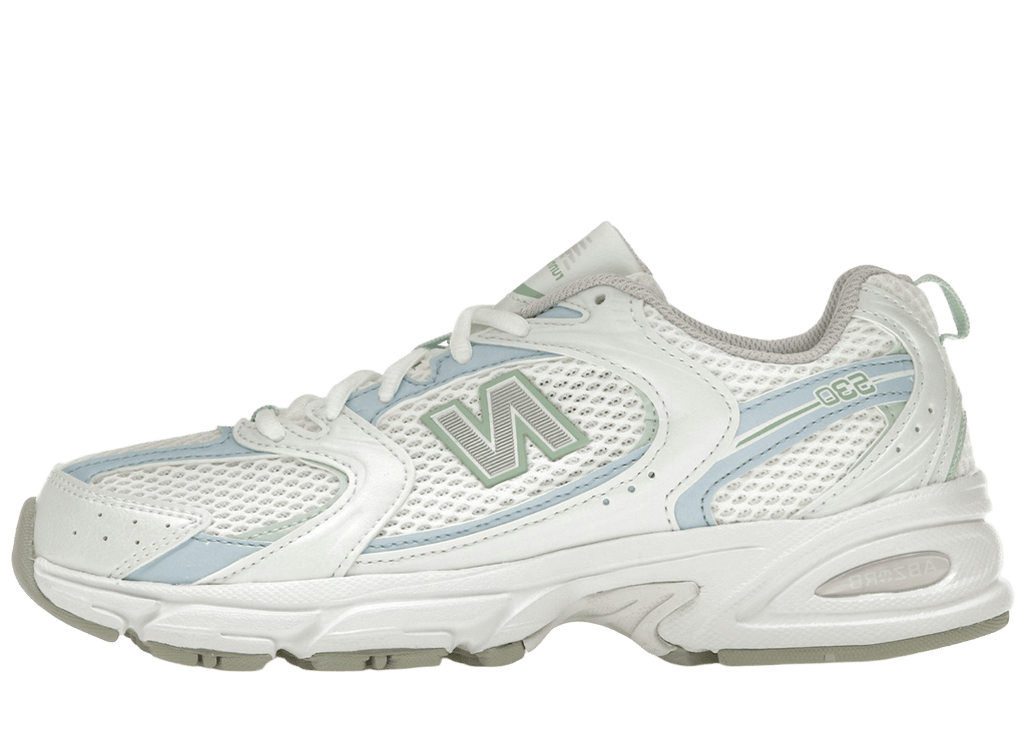 New Balance 530 White Light Chrome Blue Clay Ash