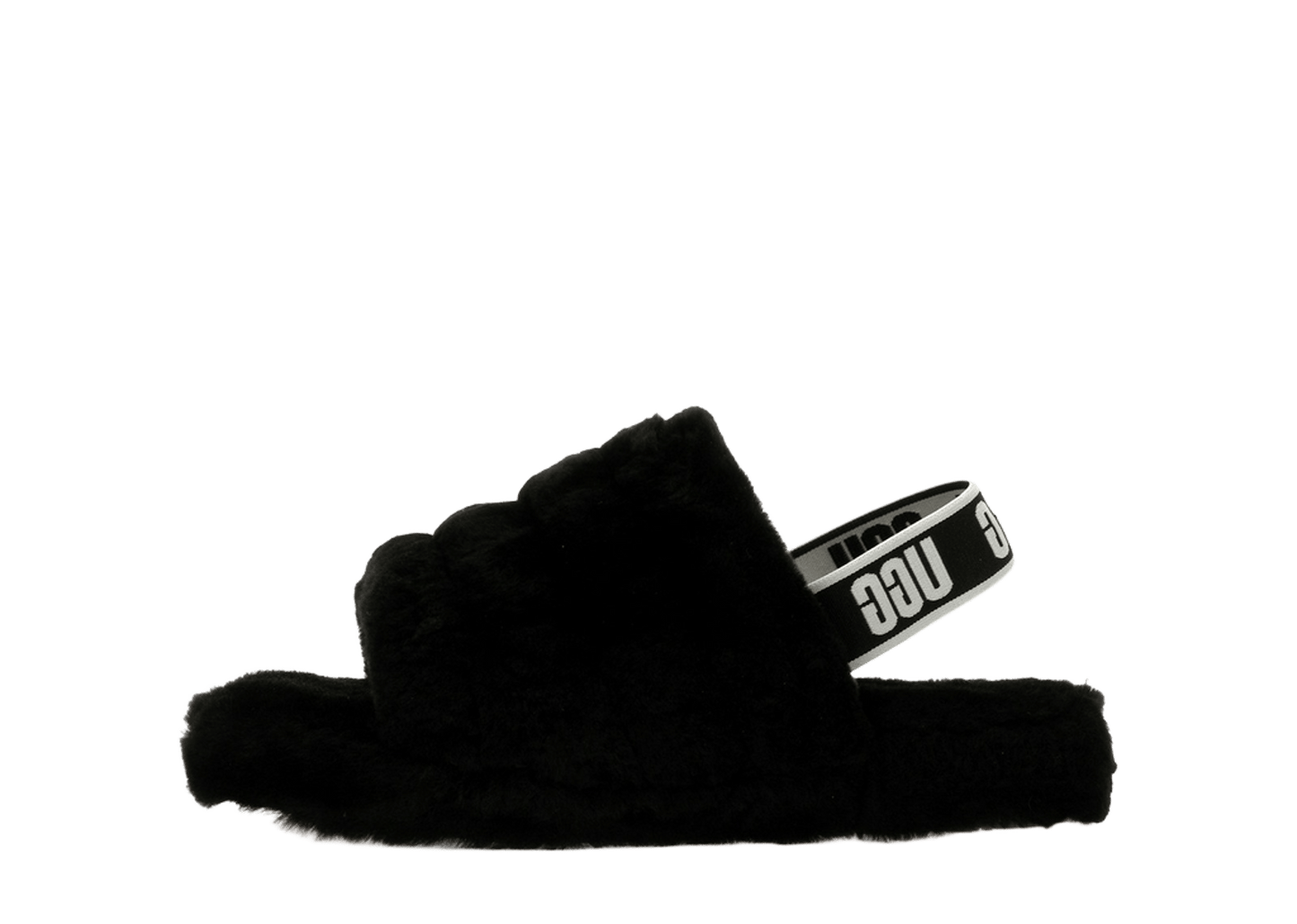 UGG Fluff Yeah Slide Black (Kids)