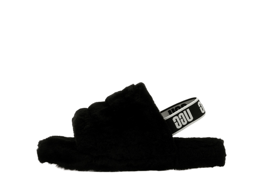 UGG Fluff Yeah Slide Black (Kids)