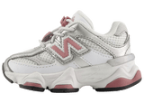 New Balance 9060 Bungee Lace White Rosewood Silver (TD)