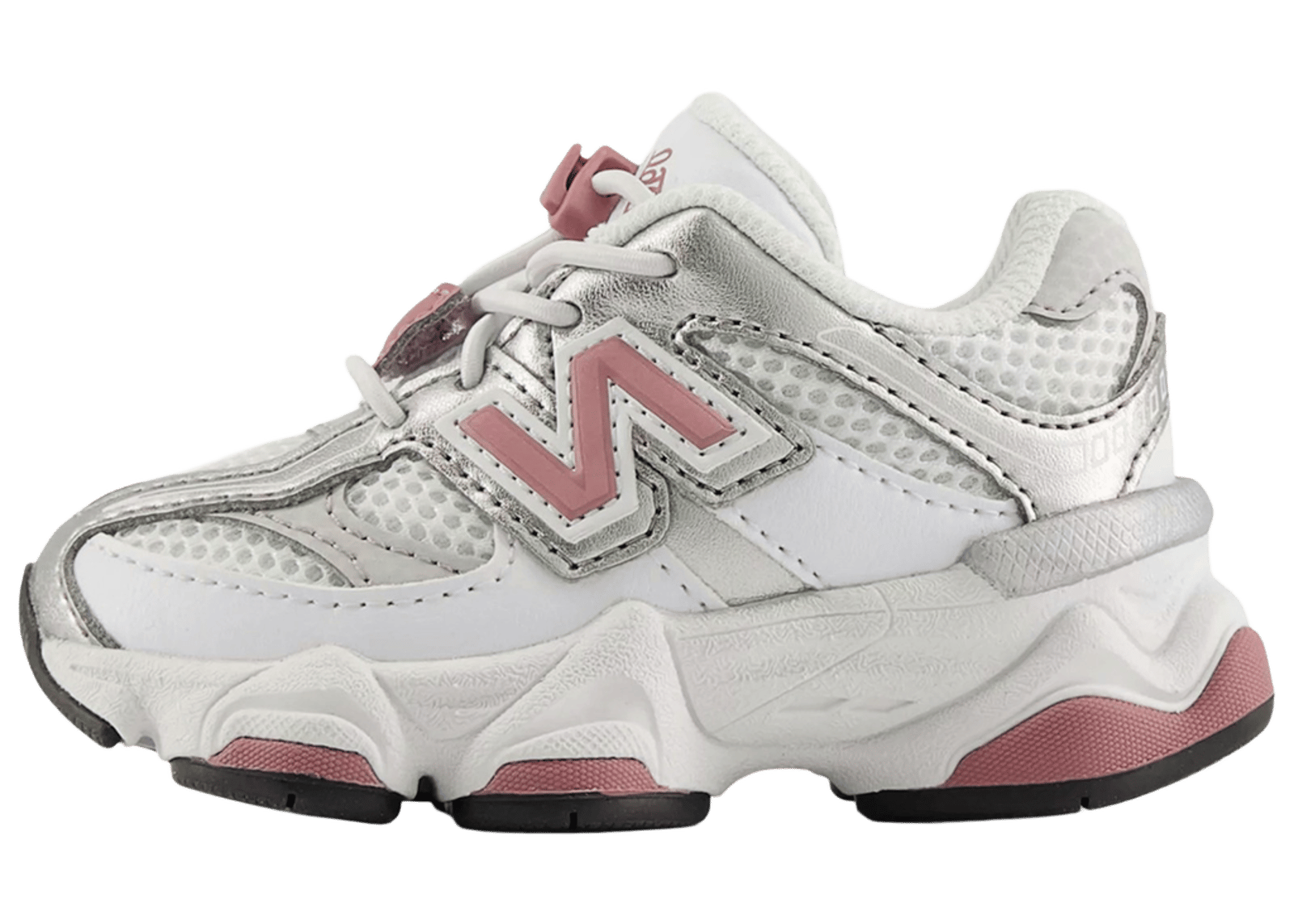New Balance 9060 Bungee Lace White Rosewood Silver (TD)
