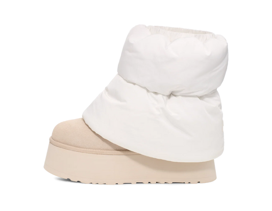 UGG Classic Mini Dipper Puffer Boot White Ceramic (Women's)