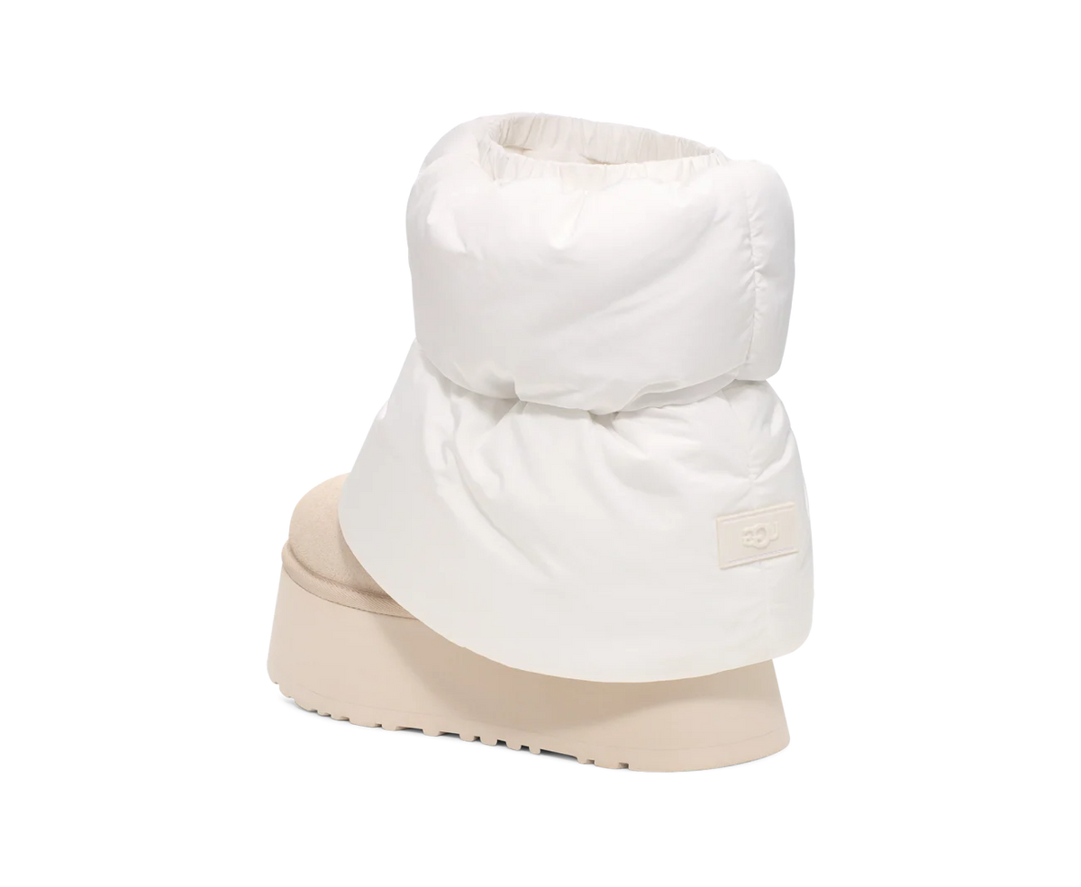 UGG Classic Mini Dipper Puffer Boot White Ceramic (Women's)