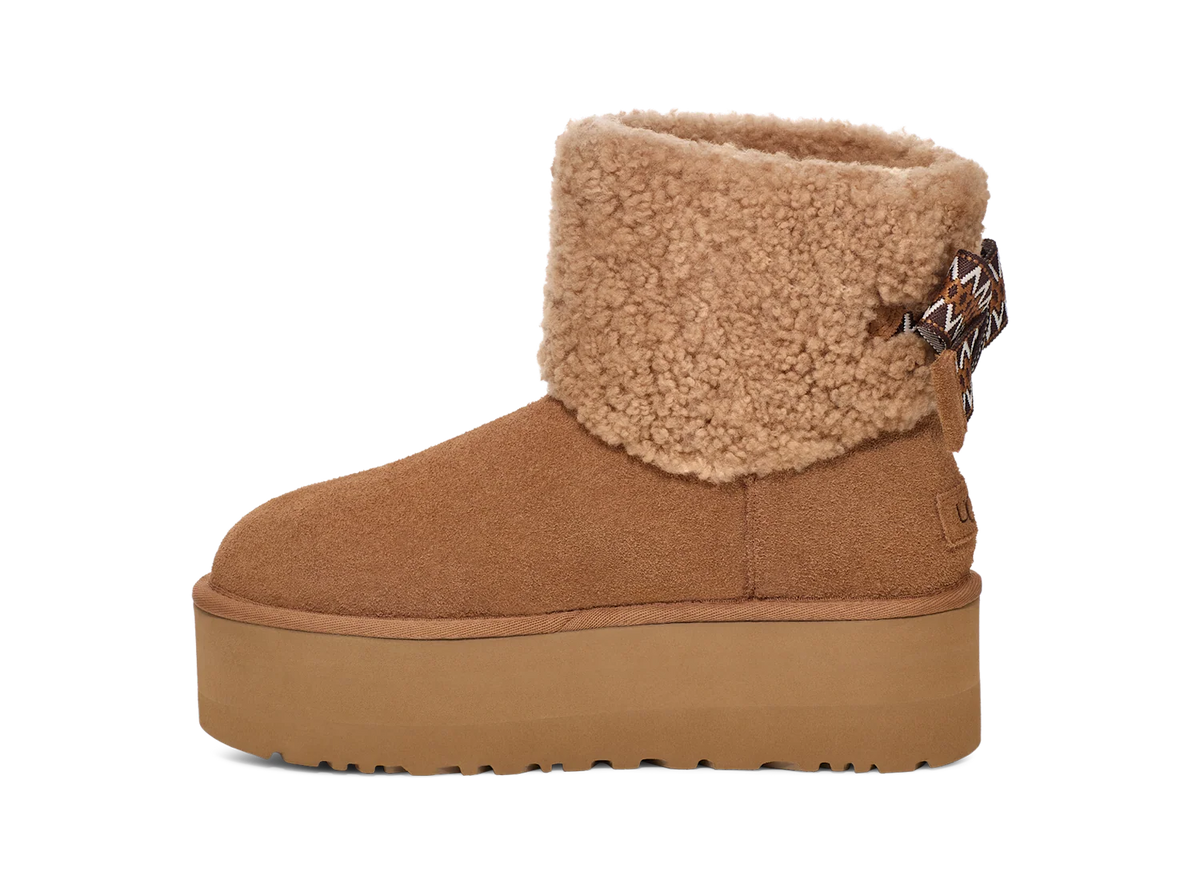 UGG Classic Mini Maxi Curly Boot Chestnut (Women's)