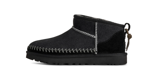 UGG Classic Ultra Mini Biarritz Boot Black (Women's)