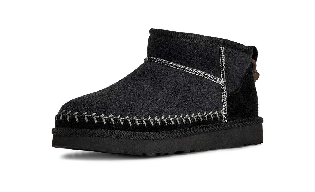 UGG Classic Ultra Mini Biarritz Boot Black (Women's)