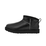 UGG Classic Ultra Mini LTHR Regen Boot Black (Women's)