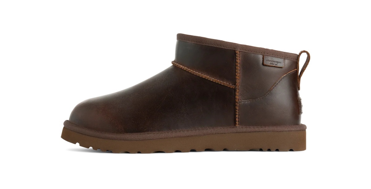 UGG Classic Ultra Mini LTHR Regen Boot Ironwood