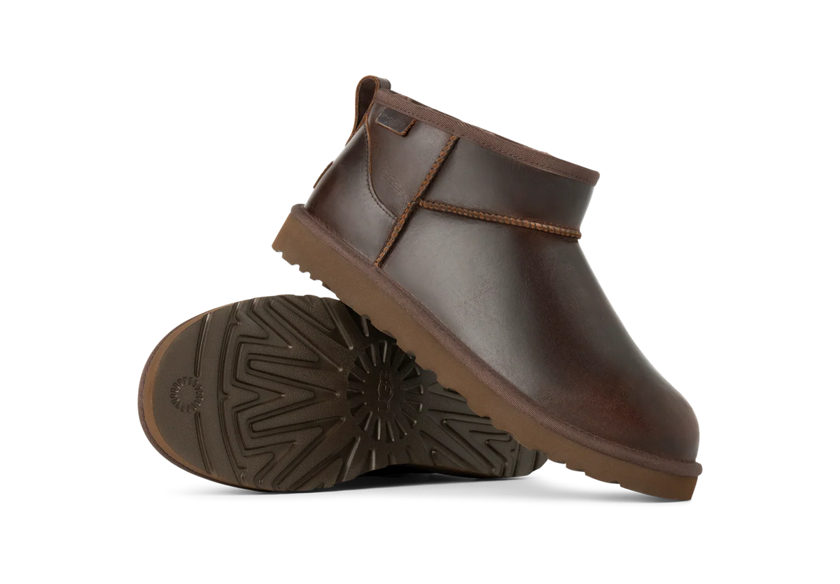 UGG Classic Ultra Mini LTHR Regen Boot Ironwood