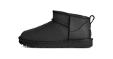 UGG Classic Ultra Mini Leather Boot Black (Women's)