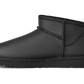 UGG Classic Ultra Mini Leather Boot Black (Women's)