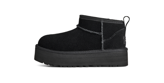 UGG Classic Ultra Mini Platform Boot Black (Kids)