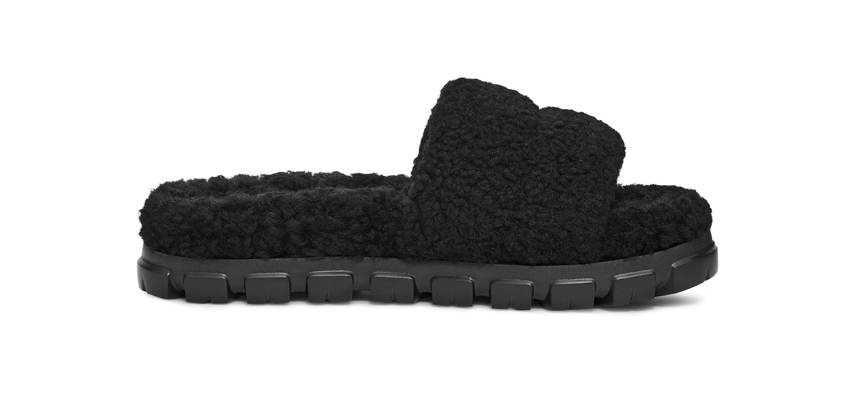 UGG Cozetta Curly Slide Black (Women's)