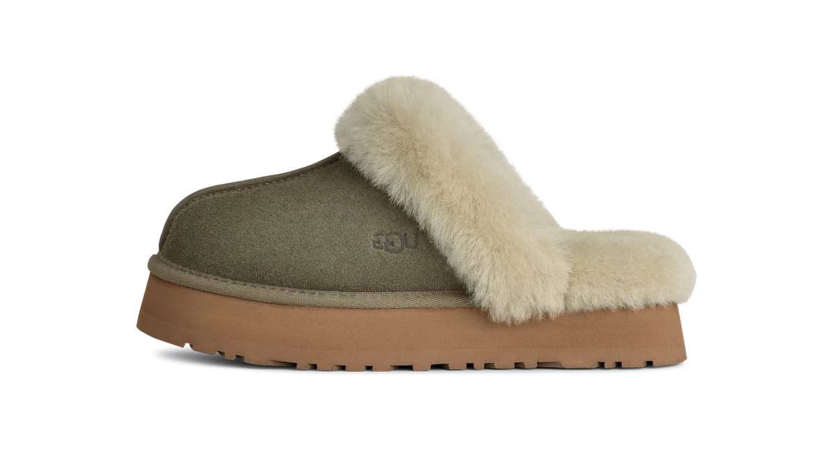 UGG Disquette Slipper Moss Green Muted Brass (Women's)