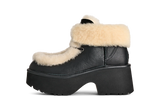 UGG Esmee Leather Lace Up Boot Black (Women's)