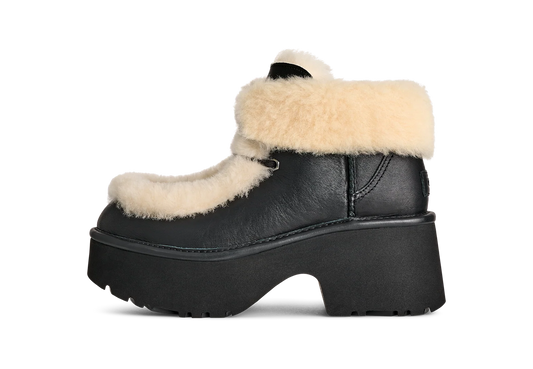 UGG Esmee Leather Lace Up Boot Black (Women's)