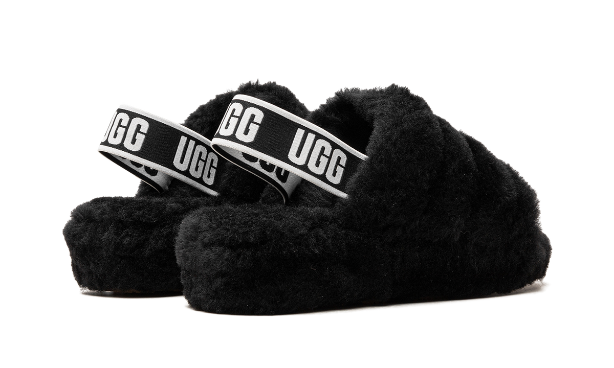 UGG Fluff Yeah Slide Black (Women's)