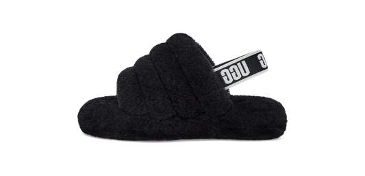 UGG Fluff Yeah Slide Black (Kids)