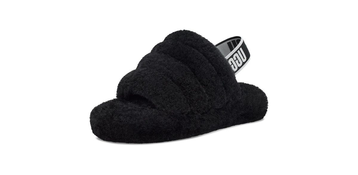 UGG Fluff Yeah Slide Black (Kids)