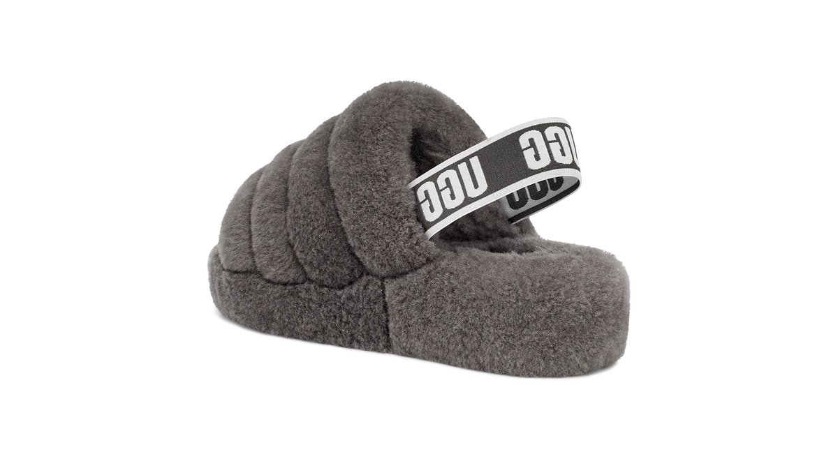 UGG Fluff Yeah Slide Charcoal (Women's)
