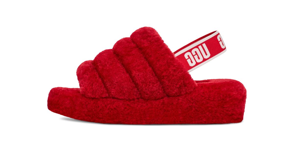 UGG Fluff Yeah Slide Ribbon Red (Women's)