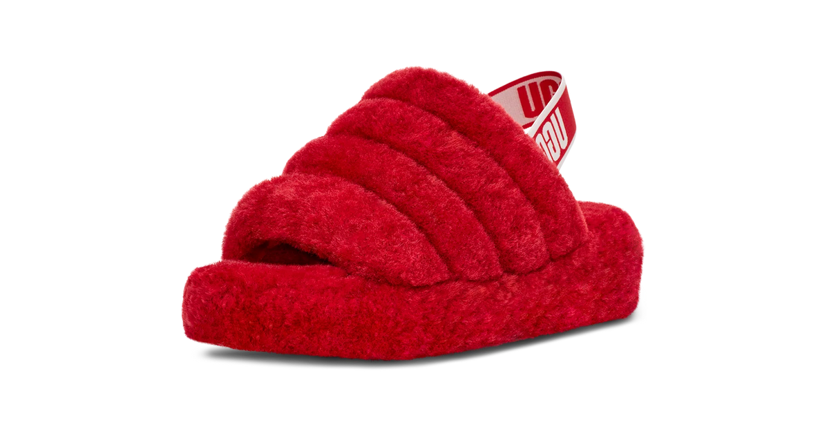 UGG Fluff Yeah Slide Ribbon Red (Women's)