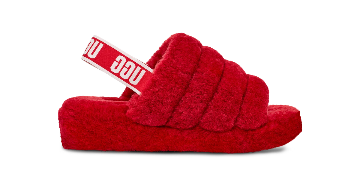 UGG Fluff Yeah Slide Ribbon Red (Women's)