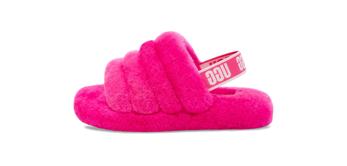 UGG Fluff Yeah Slide Rock Rose (Kids)