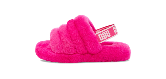 UGG Fluff Yeah Slide Rock Rose (Kids)