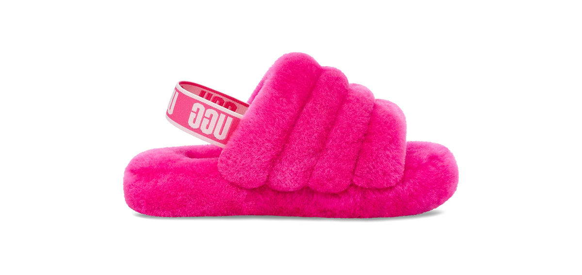 UGG Fluff Yeah Slide Rock Rose (Kids)
