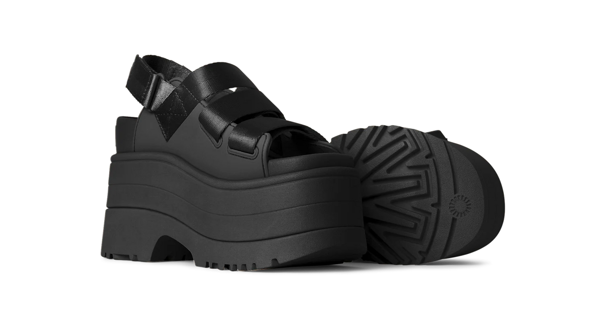 UGG GoldenRise Platform Sandals Black (Women's)
