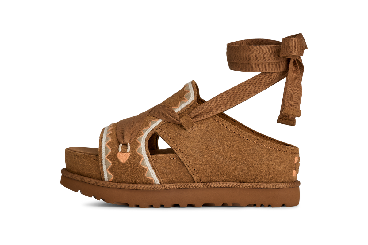 UGG Goldenstar Hi Artistitch Slide Chestnut Multi (Women's)