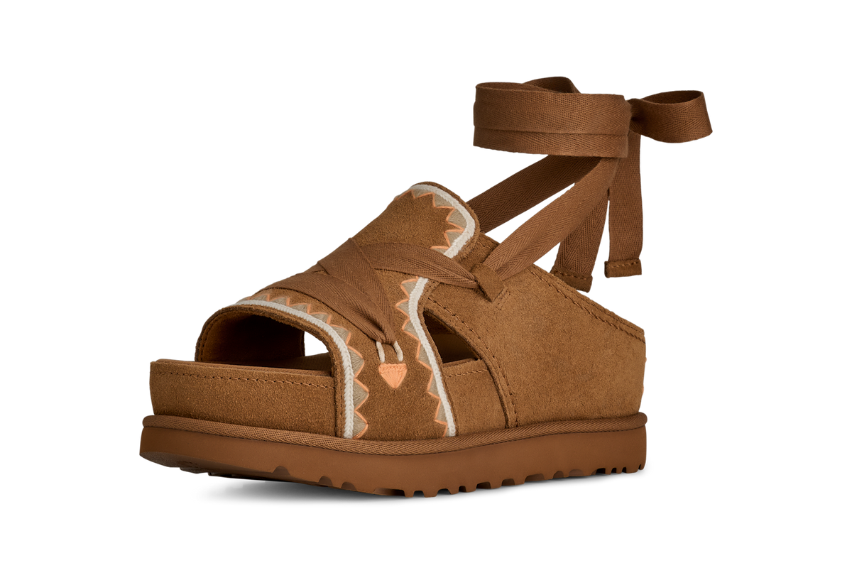 UGG Goldenstar Hi Artistitch Slide Chestnut Multi (Women's)
