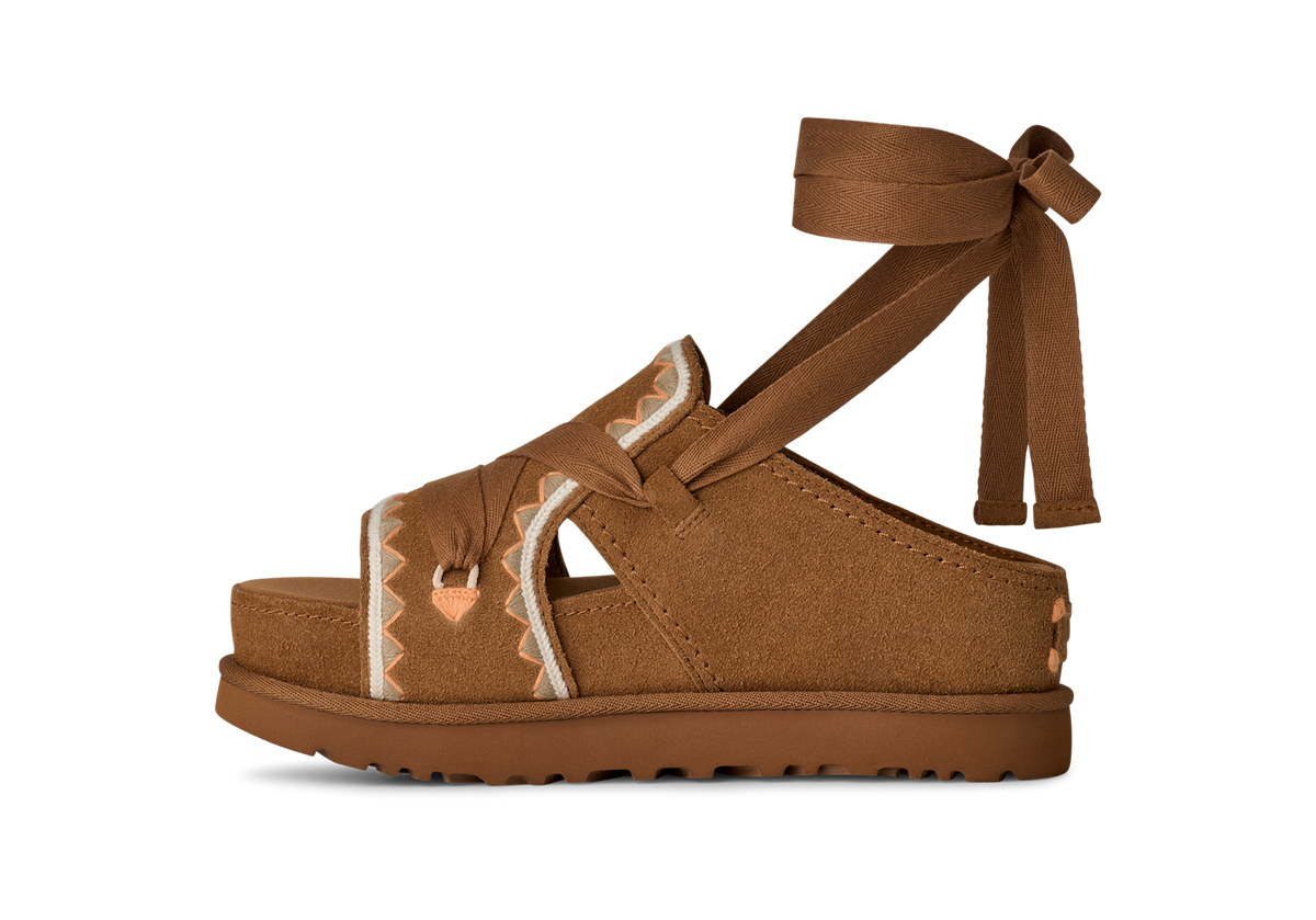 UGG Goldenstar Hi Artistitch Slide Chestnut Multi (Women's)
